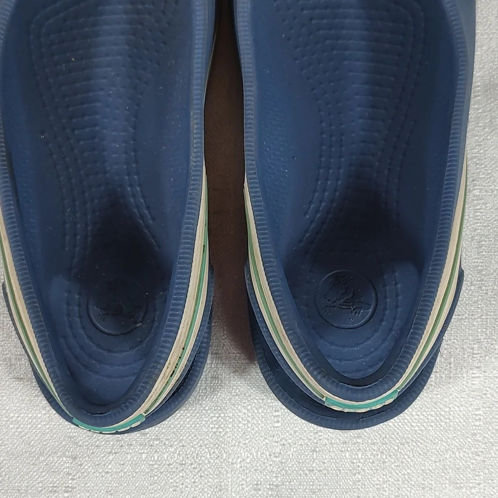 Crocs Navy Blue Genna II Kids Slip On Beach Water Summer Shoes Size 12 Child